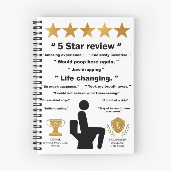 Item preview, Funny Bathroom Reviews designed and sold by LanaMeyers.
