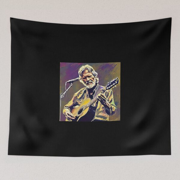 Item preview, Kris Kristofferson retro art style designed and sold by Celestia1l24.