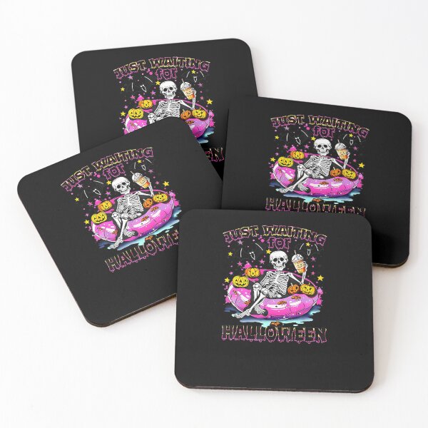 Item preview, Funny Just Waiting For Halloween Skeleton Spooky Vibe Summer designed and sold by Harold Stanley.