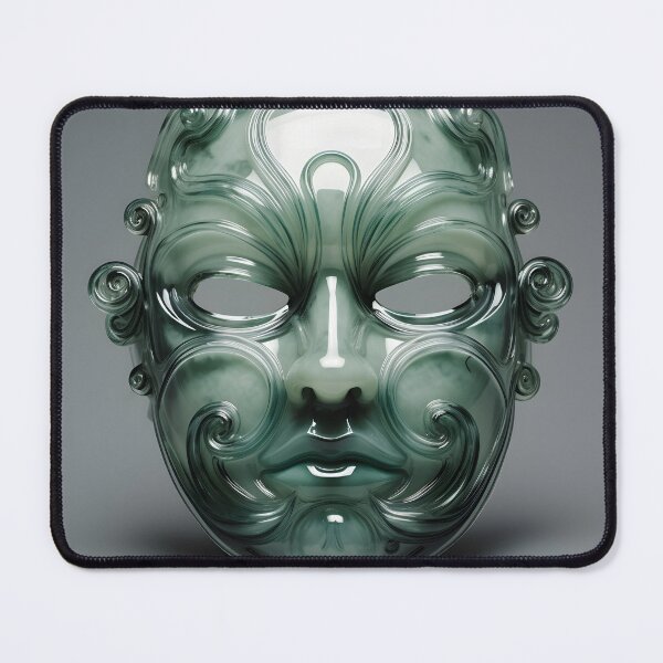 Item preview, Green Glass Mask 2 designed and sold by Jerry Meyer.