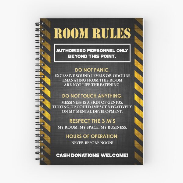 Item preview, Funny Room Rules for Teens designed and sold by LanaMeyers.