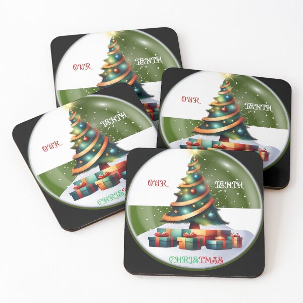 Item preview, Our Tenth Christmas - Green Holiday Anniversary Gift designed and sold by signshirtz.