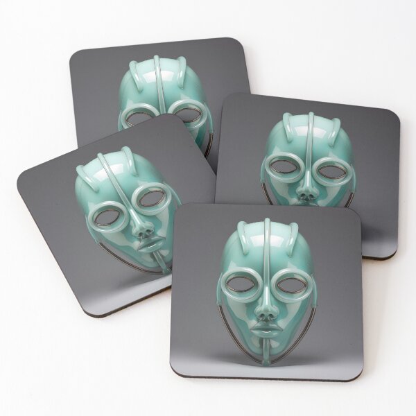 Item preview, Green Glass Mask 4 designed and sold by Jerry Meyer.