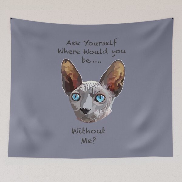 Item preview, Sphynx Cat Hand Drawn Digital Art designed and sold by Lartheviking.
