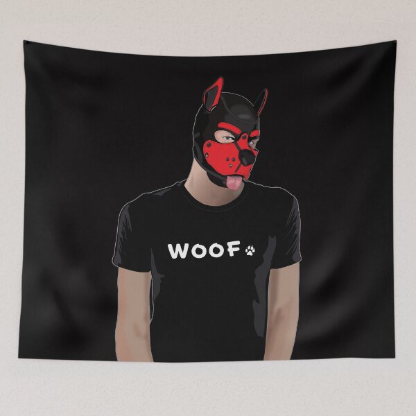 Item preview, Woof – Pup Play (Red) designed and sold by Steve Anderssen.