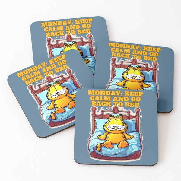 Item preview, Monday: Keep Calm and Go Back to Bed ;Garfield Cat designed and sold by MelissaMelovich.