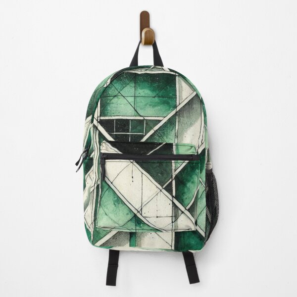 Item preview, Bauhaus Inspired Green Geometric Pattern Design designed and sold by TribalioDesigns.
