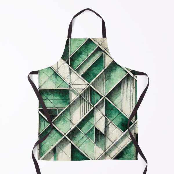 Item preview, Bauhaus Inspired Green Geometric Pattern Design designed and sold by TribalioDesigns.
