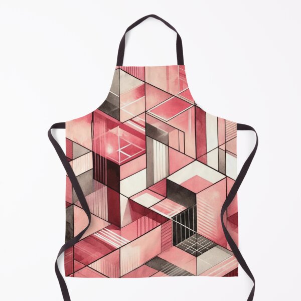 Item preview, Bauhaus Inspired Strawberry Geometric Pattern Design designed and sold by TribalioDesigns.