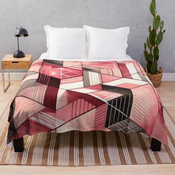 Item preview, Bauhaus Inspired Strawberry Geometric Pattern Design designed and sold by TribalioDesigns.