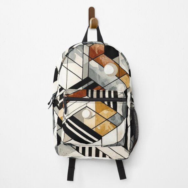 Item preview, Bauhaus Inspired Black and Gold Geometric Pattern Design designed and sold by TribalioDesigns.