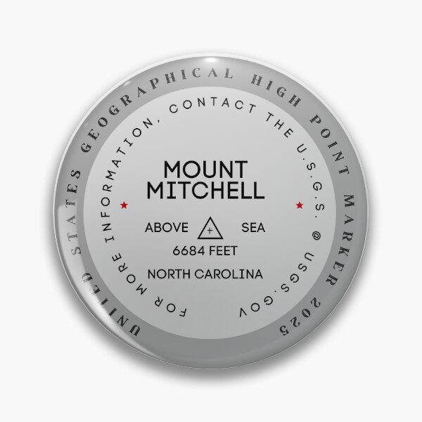 Item preview, USGS, NC, Mount Mitchell, Peaks, Hiking designed and sold by GoOutsideNow.