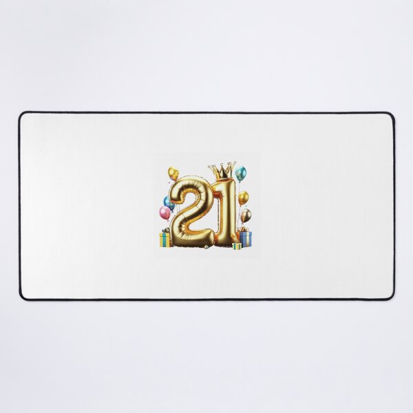 Item preview, Golden Balloon Number 21 with Crown and Birthday Party Decorations designed and sold by momo9981.