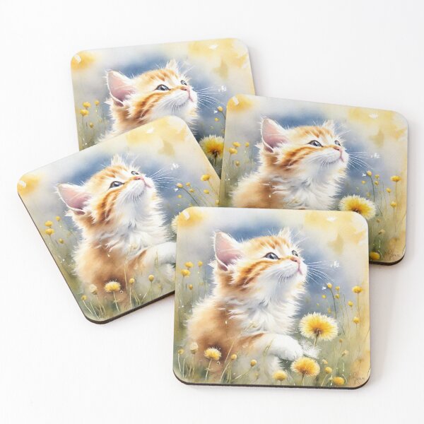 Item preview, Kitten Watches Dandelion Winnow designed and sold by IvaRenee.