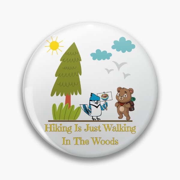 Item preview, Hiking Is Just Walking In The Woods, yellow designed and sold by Redeemed365.