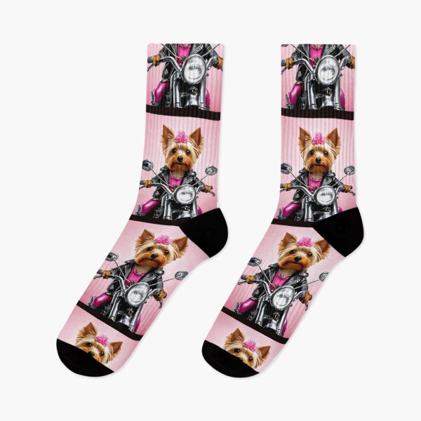 Item preview, Yorkie - Cute Biker Dog Art designed and sold by MelissaMelovich.