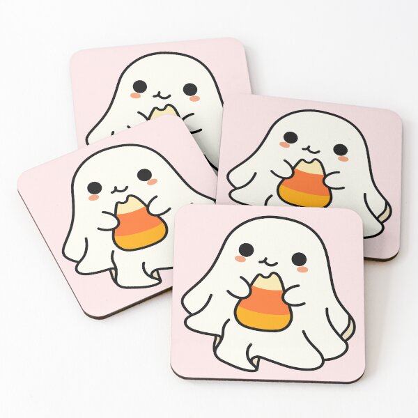 Item preview, Cute Ghost Eating Candy Corn designed and sold by April's Escape.