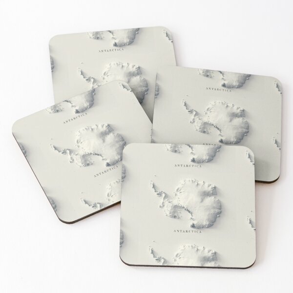 Item preview, Antarctica Shaded Relief Map 3D digitally-rendered designed and sold by ThinkAboutMaps.