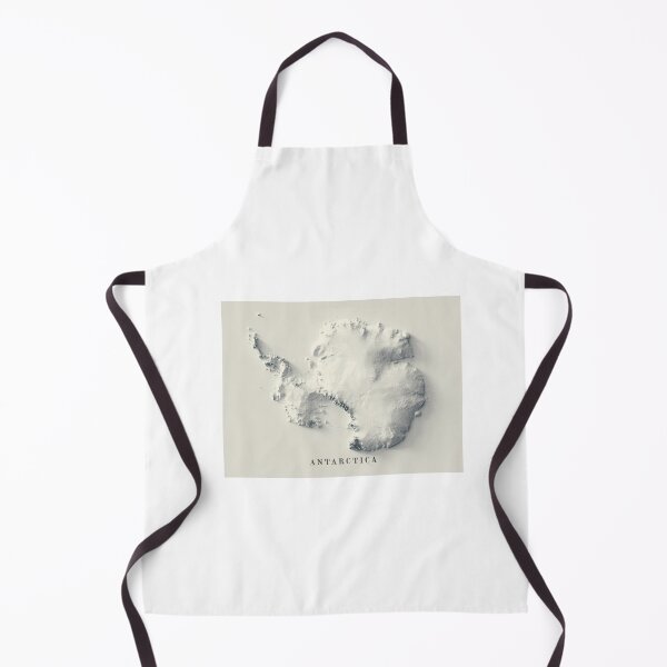 Item preview, Antarctica Shaded Relief Map 3D digitally-rendered designed and sold by ThinkAboutMaps.