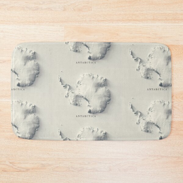 Item preview, Antarctica Shaded Relief Map 3D digitally-rendered designed and sold by ThinkAboutMaps.