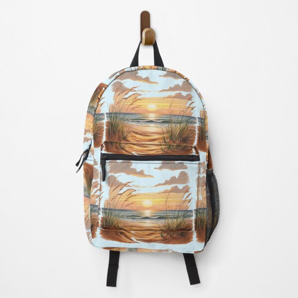 Item preview, A beach scene with a sunset in the background designed and sold by PWDigitalArt.