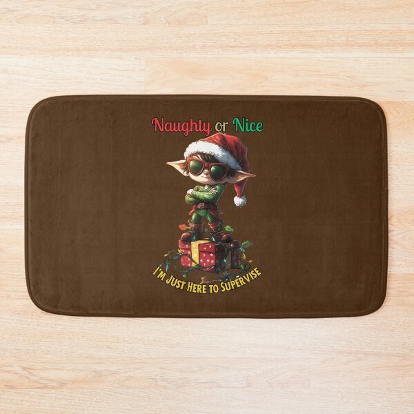 Item preview, Naughty or nice? I’m just here to supervise. designed and sold by bAIryBarn.