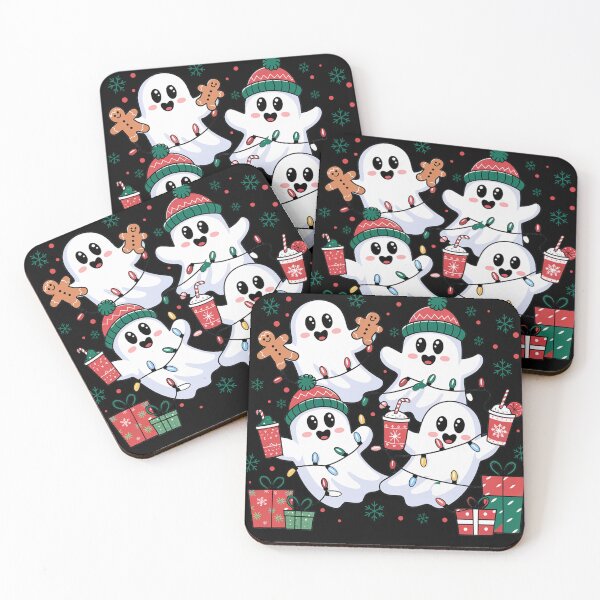 Item preview, Cute Christmas Ghost Cookie designed and sold by vintagearttee.