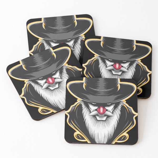 Item preview, Bearded Clown with Mysterious Hat Halloween designed and sold by Quirky Shirts.