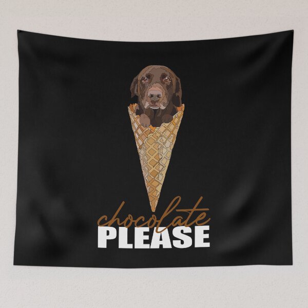 Item preview, Funny Chocolate Lab Ice Cream designed and sold by Just-Arts-4U.