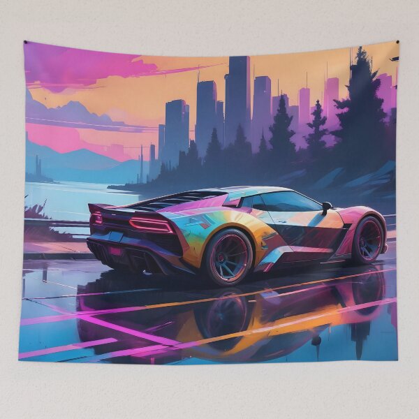 Artikelvorschau, Cyberpunk-Hypercar am See entworfen und verkauft von papi1998.