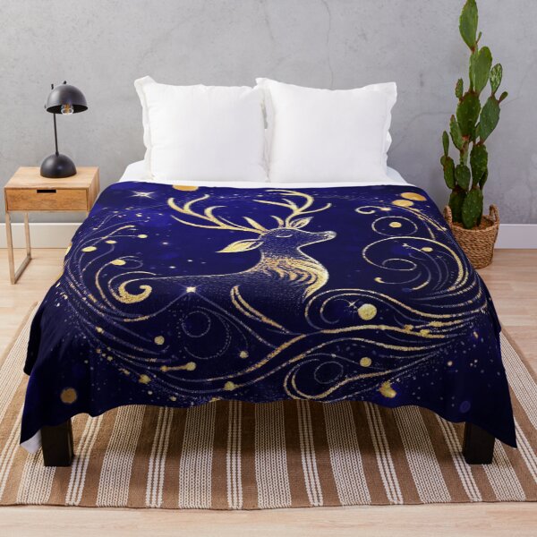 Item preview, Golden Elegance of the Stag designed and sold by LyssasMindArt.