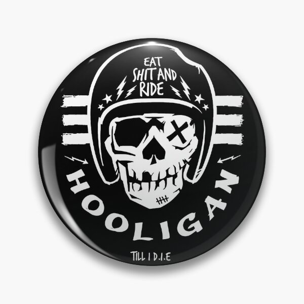 Item preview, hooligan skull designed and sold by bolony.