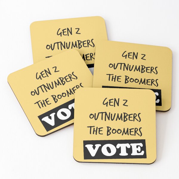 Item preview, Gen Z outnumbers the Boomers - VOTE designed and sold by Glimpse-of-Hope.