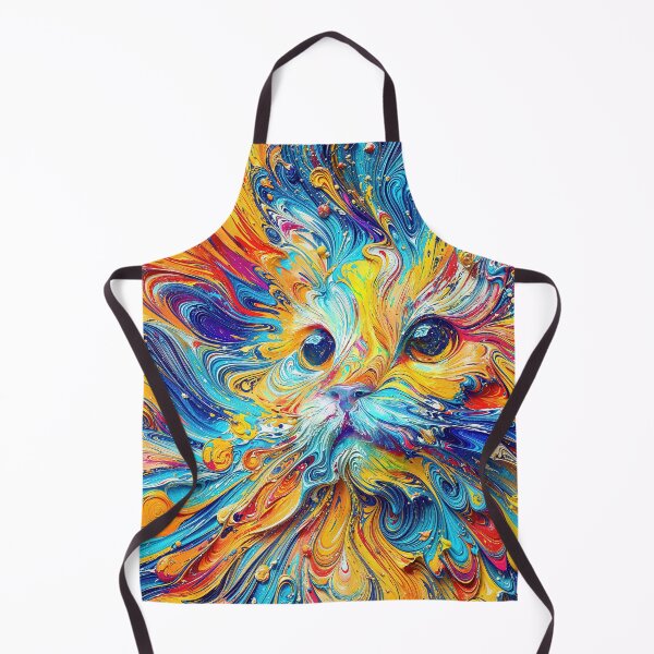 Item preview, Vibrant Swirls of Cosmic Cat Energy designed and sold by blackhalt.