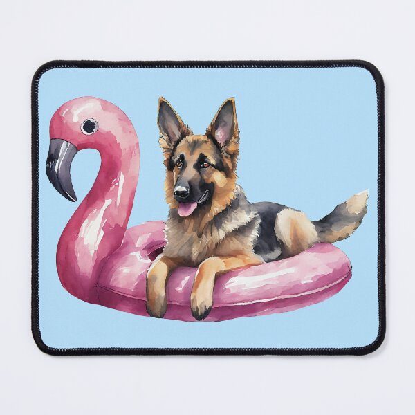 Item preview, German Shepherd Summer Pool Floatie designed and sold by Magnolia Valley Art.