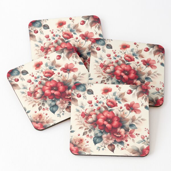 Item preview, Red Floral Watercolor Design designed and sold by ecupirate99.