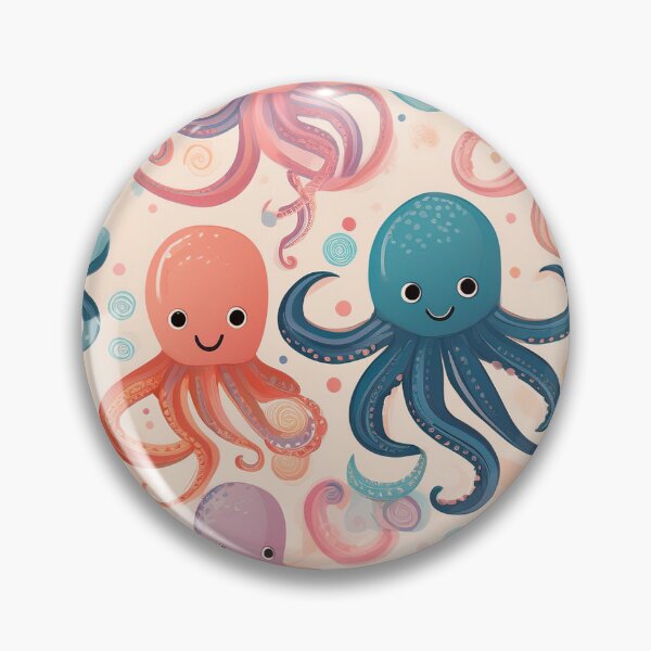 Item preview, octopuses  poses designed and sold by kokaikankosana.