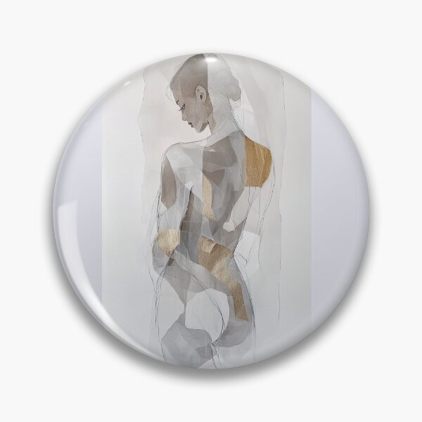 Item preview, Abstract figure in gold, silver and clay -2 designed and sold by UmagineArts.