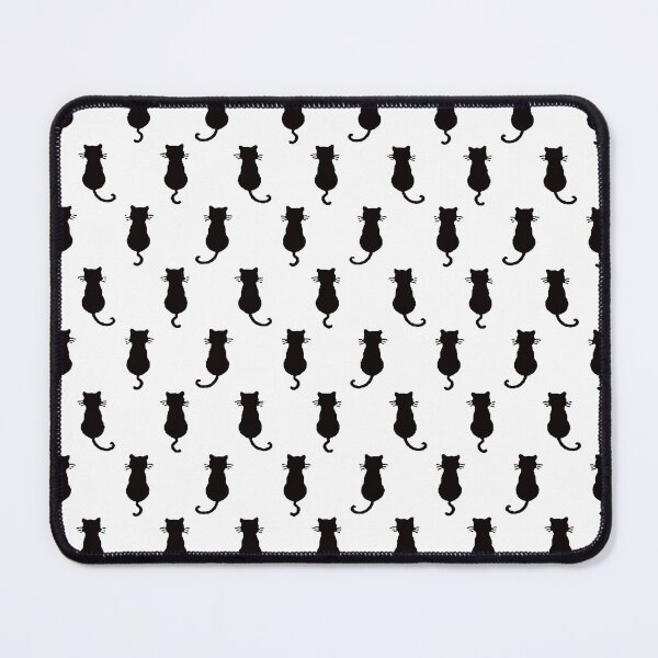 Item preview, Black Cat Polka Dot Pattern White Background designed and sold by taiche.
