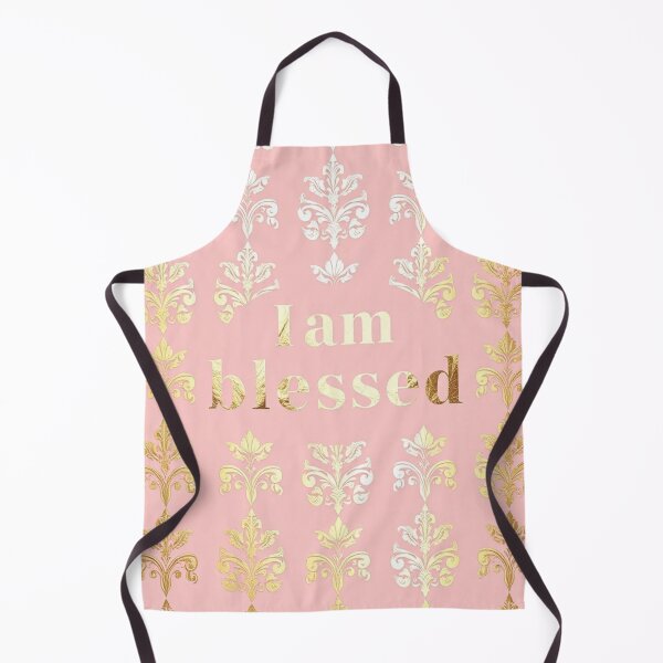 Item preview, Pink & Gold Damask "I AM BLESSED" designed and sold by DesignsByPrnces.