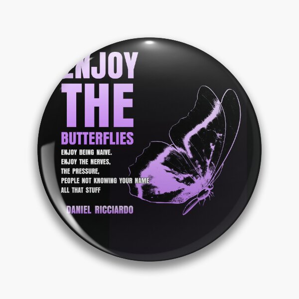 Item preview, Pink Enjoy the Butterflies D Ricciardo designed and sold by KendallCarlo.