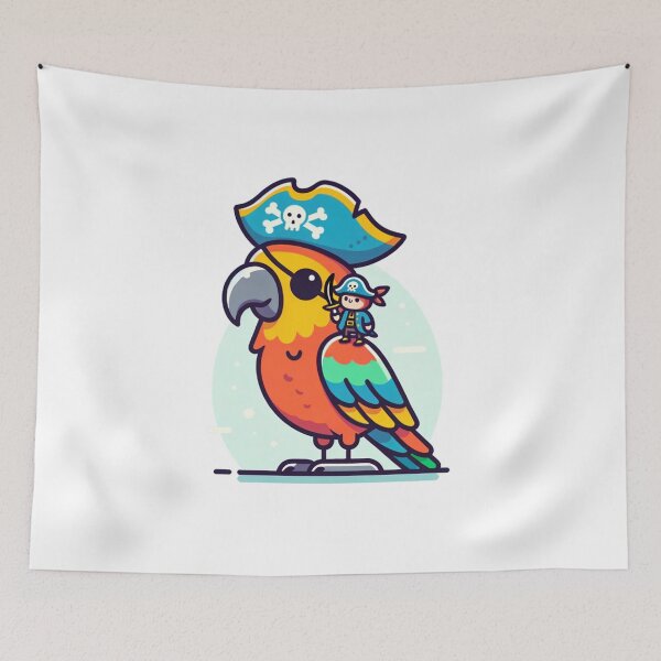Item preview, Polly the Parrot Pirate  designed and sold by nostalgiapress.