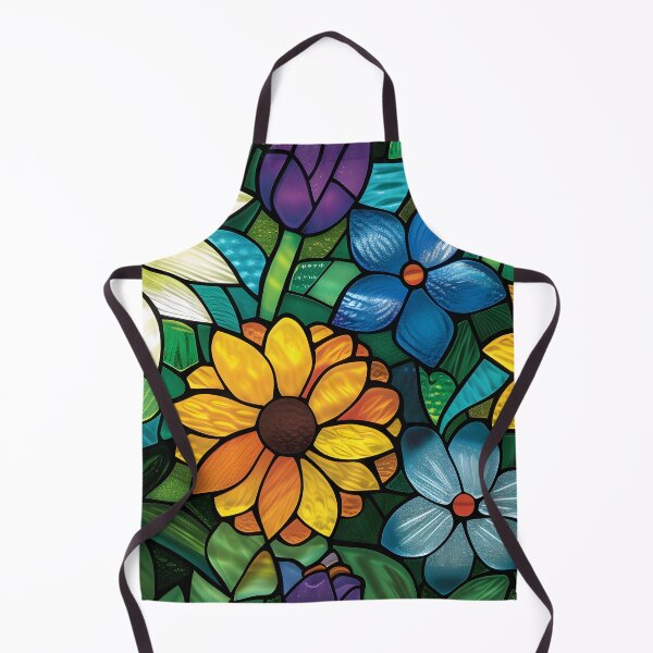 Item preview, Stained Glass of Vibrant Sunflowers designed and sold by Cozirlax.