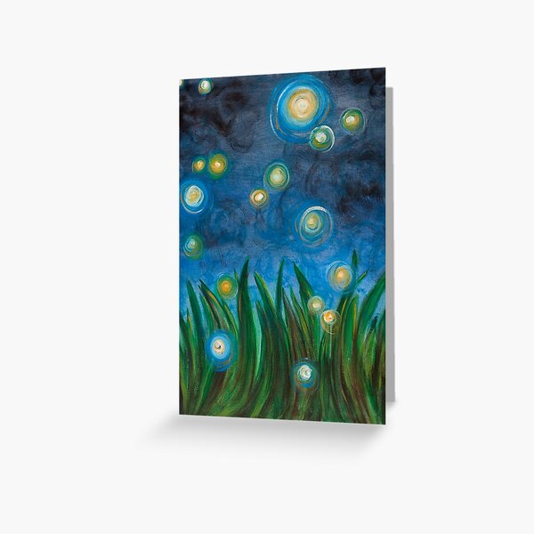 Fireflies Greeting Card