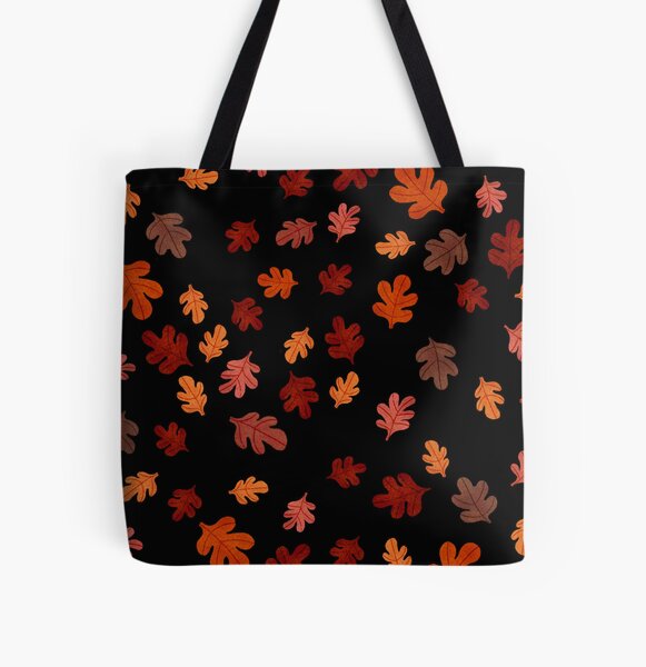 Jump in the Leaves All Over Print Tote Bag