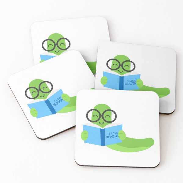 Item preview, Cute Hand Drawn Green bookworm designed and sold by nuchz.