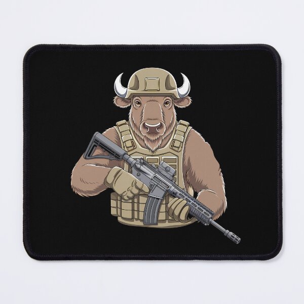 Item preview, Tactical Bison designed and sold by Funny Vintage Stickers And T-Shirts.