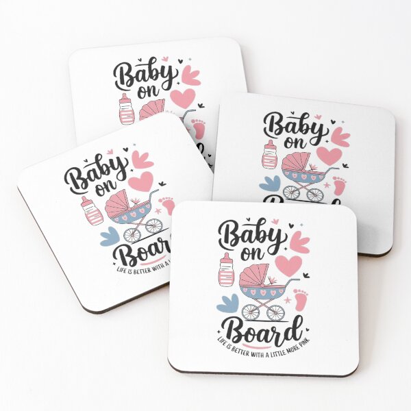 Item preview, Baby on Board - Adorable Pink Baby Stroller Design designed and sold by love3617.