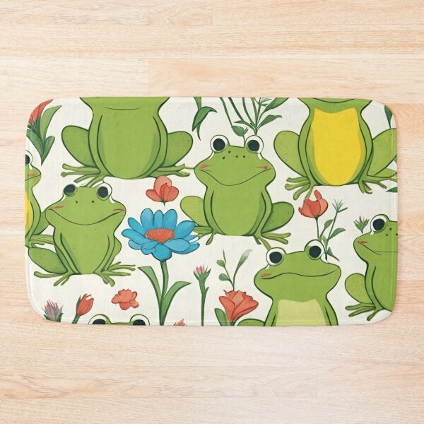 Item preview, Cute Frogs On Lilly Pads Pattern designed and sold by Urbanwraps.