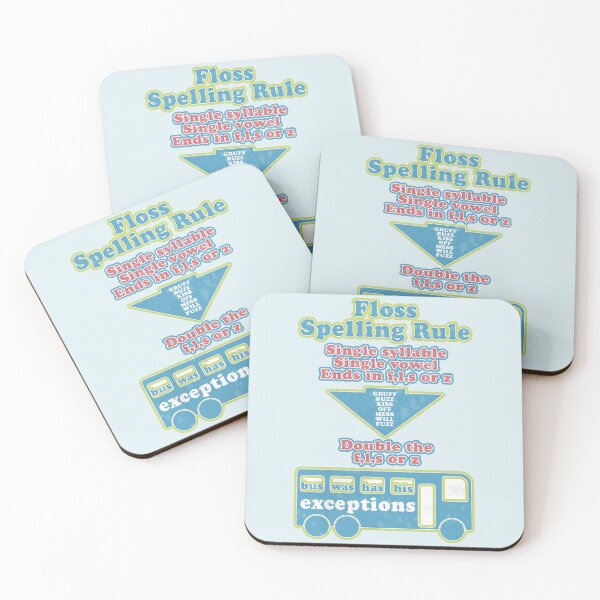 Item preview, Floss spelling rule Grammar Phonics designed and sold by piedaydesigns.